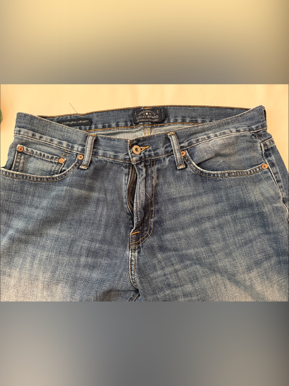 Lucky Brand 221 Original Straight  Jeans - 34x32